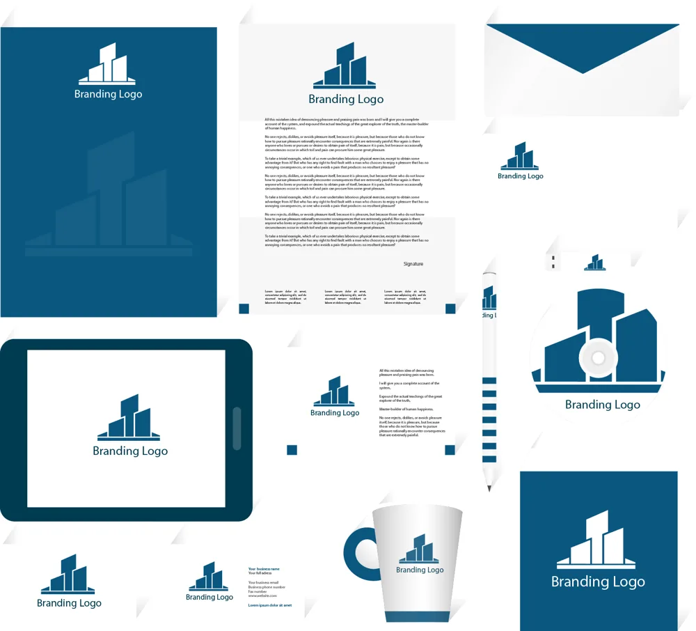 Corporate identity design: logo, letterhead, business cards and stationery